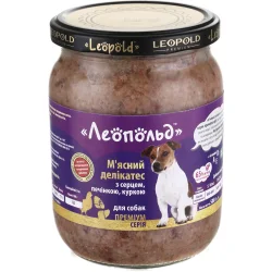 Консервы Леопольд Консерва Мясной деликатес с сердцем, печенью и курицей 500 г