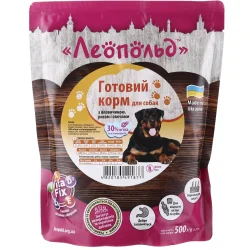 Влажный корм Леопольд Корм для собак готовый с говядиной и рисом с овощами 500 г