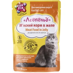 Корм Hairball care с говядиной в желе 85 г