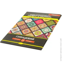 Апельсин Набір кольорового картону і паперу 16 л. .КПК-А4-16