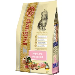 Корм для котів Ройчер Корм для кошенят куряче м'ясо, куряча печінка 6 кг