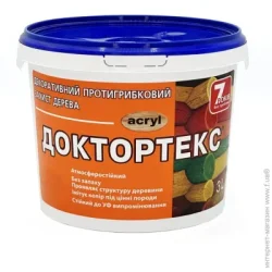 Ірком Просочення (антисептик) Ircom Decor Доктортекс ІР-013 шовковистий мат горіх 3 л