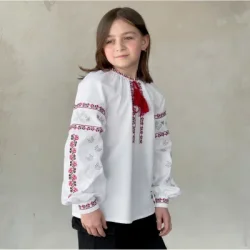 Едельвіка Вышиванка для девочек р.110 белый 161-25/09