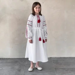 Едельвіка Платье р.158 белый 162-25/09