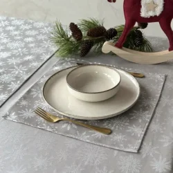 Едельвіка Салфетка Сочельник 510-25/00 36x36 см серый/серебряный