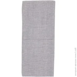Конверт для приборов Прованс Чехол для приборов Листья серый однотон 10x24 см серый