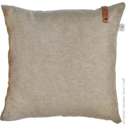 Декоративна подушка Прованс Подушка декоративна Camel з шкіряним декором 45x45 см