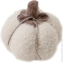 Прованс Декоративное изделие "Гарбузяшка" молочная Dx15 см 15 см молочный