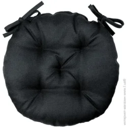 Прованс Подушка на стул Dx40 см LEON черная