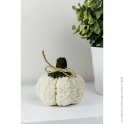 Прованс Декоративное изделие Тыква Mini Крем 9x9 см