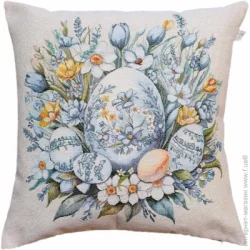 Прованс Наволочка декоративна Писанка Primavera 45x45 см молочний