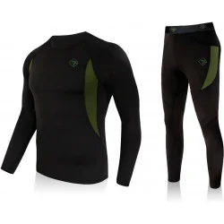 Торнадо Комплект термобелья AF 34123-JA-09-B-XL черный с зеленым