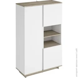 Грейд Шкаф 3д низкий Concept дуб крафт серый / нимфея альба
