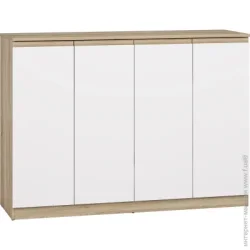 Грейд Комод Естер 4д 1400x1010x442 мм 1400x1010x442 мм дуб сонома/білий