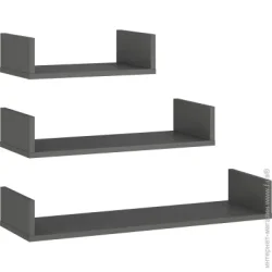 Грейд Набор полок Делфа 800x118118118 мм графит серый