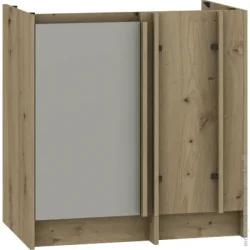 Грейд Тумба нижняя МС Злата (лівий) 80х82х52 шиншилла серая/дуб артизан