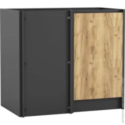 Грейд Тумба нижняя угловая правосторонняя МС Идея Крафт 90х82х54,5 см дуб крафт золотой/графит