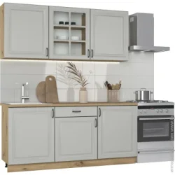 Грейд Кухня модульная МС Глория_ASHEN без столешницы МДФ 1,8 м