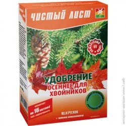 Чистый Лист Удобрение кристаллическое Осеннее для хвойных растений 300 г