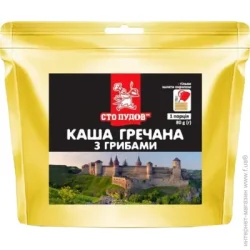 Сто Пудов Каша гречана з грибами 80 г (4820235611552)
