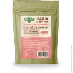 Верес Каша ячна з м`ясом свинини 350 г р/п