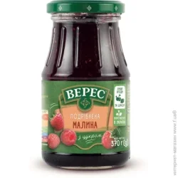 Верес Малина подрібнена з цукром 370 г