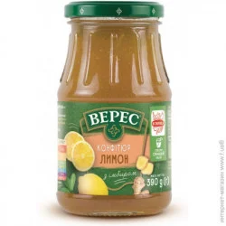 Верес Конфитюр Лимон с имбирем 390 г