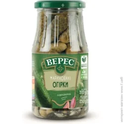 Овочева консервація Верес Огірки мариновані 500 г
