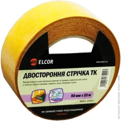 Клейкая лента Монтажная двусторонняя лента Элкор 50 мм х 25 м TEFB5025 (TEFB5025 )