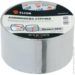 Клейкая лента Элкор Алюминиевая лента TEAL5010 50 мм х 50 м