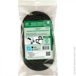 Киевгума Уплотнитель для оконных систем и дверей фигурный №4 12 м черный