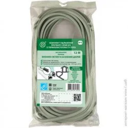 Киевгума Уплотнитель для оконных систем и дверей фигурный №5 12 м серый