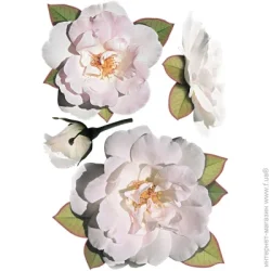 Наш Декупаж Декоративная наклейка Розы белые