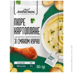 Любисток Пюре картофельное быстрое приготовление со вкусом курицы 30 г 30 г