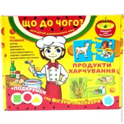Обучающая игрушка КФИ Игра настольная Что к чему? Продукты питания