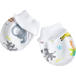 Рукавички Габби Царапки RK-23-1 Африка белый с рисунком