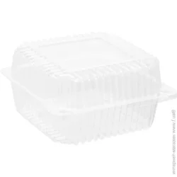 Інпак Контейнер одноразовый с крышками пластиковый 740 мл 6 шт.