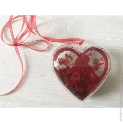 Гулівер Країна Декор Декоративное украшение с глиттером "Сердце Влюбленные" 142006 Україна