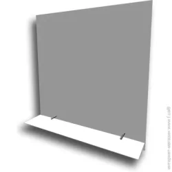 МТ Зеркало 600x600 мм с полочкой