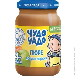 Пюре Чудо-Чадо Персик-яблоко без сахара 170 г (4820016254749)