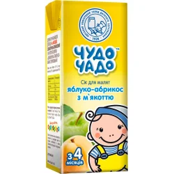 Сок Чудо-Чадо Яблуко-абрикос з м'якоттю 200 мл (4820016251762)