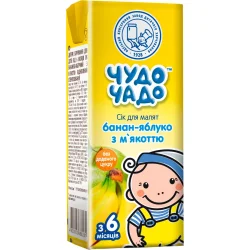 Сок Чудо-Чадо Банан-яблуко з м'якоттю 200 мл (4820003688281)