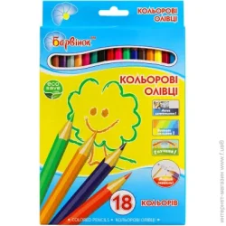 Барвінок Карандаши цветные 5-203/4, 18 шт.