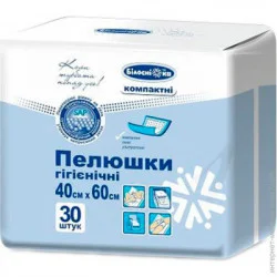 Пеленки Білосніжка Пеленки одноразовые 30 шт. 40х60 см