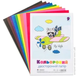 Поділля Папір кольоровий 9 аркушів
