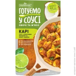 Соус Приправка Готовим овощи и мясо Карри с кокосовым молоком и кафир-лаймом 140 г