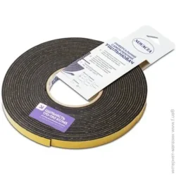 Новация Уплотнитель самоклеющийся прямоугольный Novacia 3х15 мм x 10 м черный