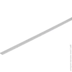 Алюпро Алюмінієва смуга 10x2 мм 1000 мм анодоване срібло