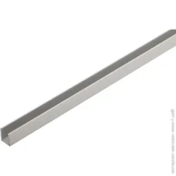 Алюпро Швелер алюмінієвий світлодіодний 13х15x1, 5 мм анодоване срібло