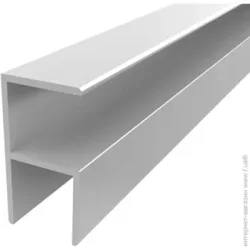 Алюпро Профіль кромовий кутовий 21х40,5х1.5/AS алюміній/срібло